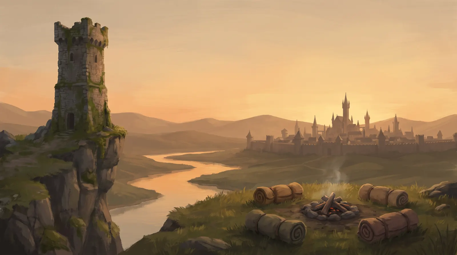 Mood illustration for Baldur's Gate 3