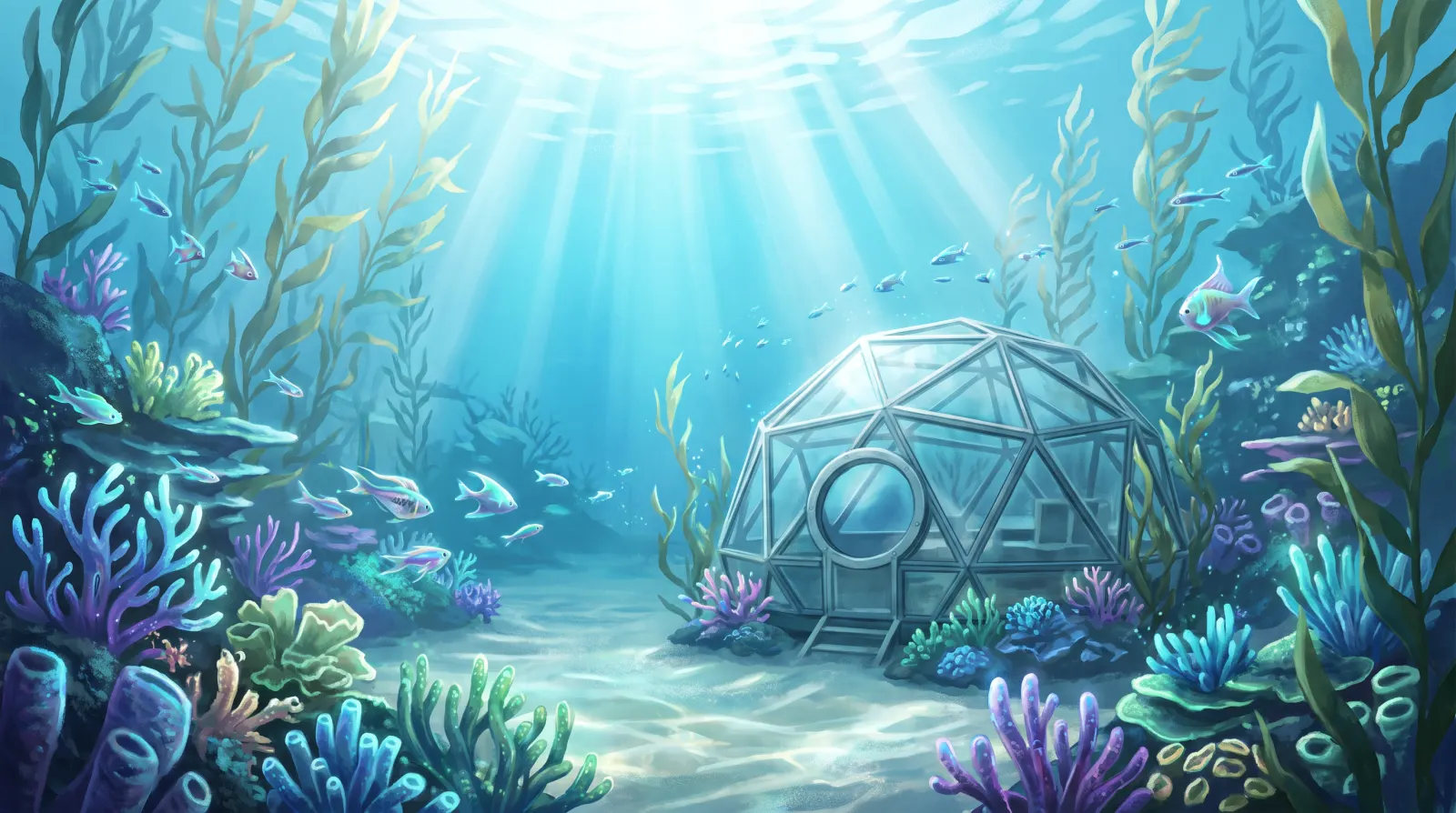 Mood illustration for Subnautica