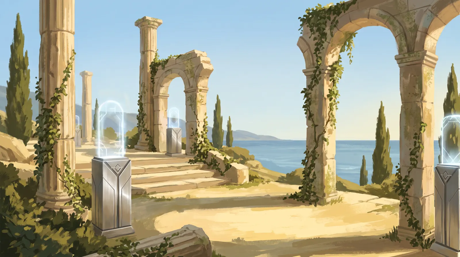 Mood illustration for The Talos Principle